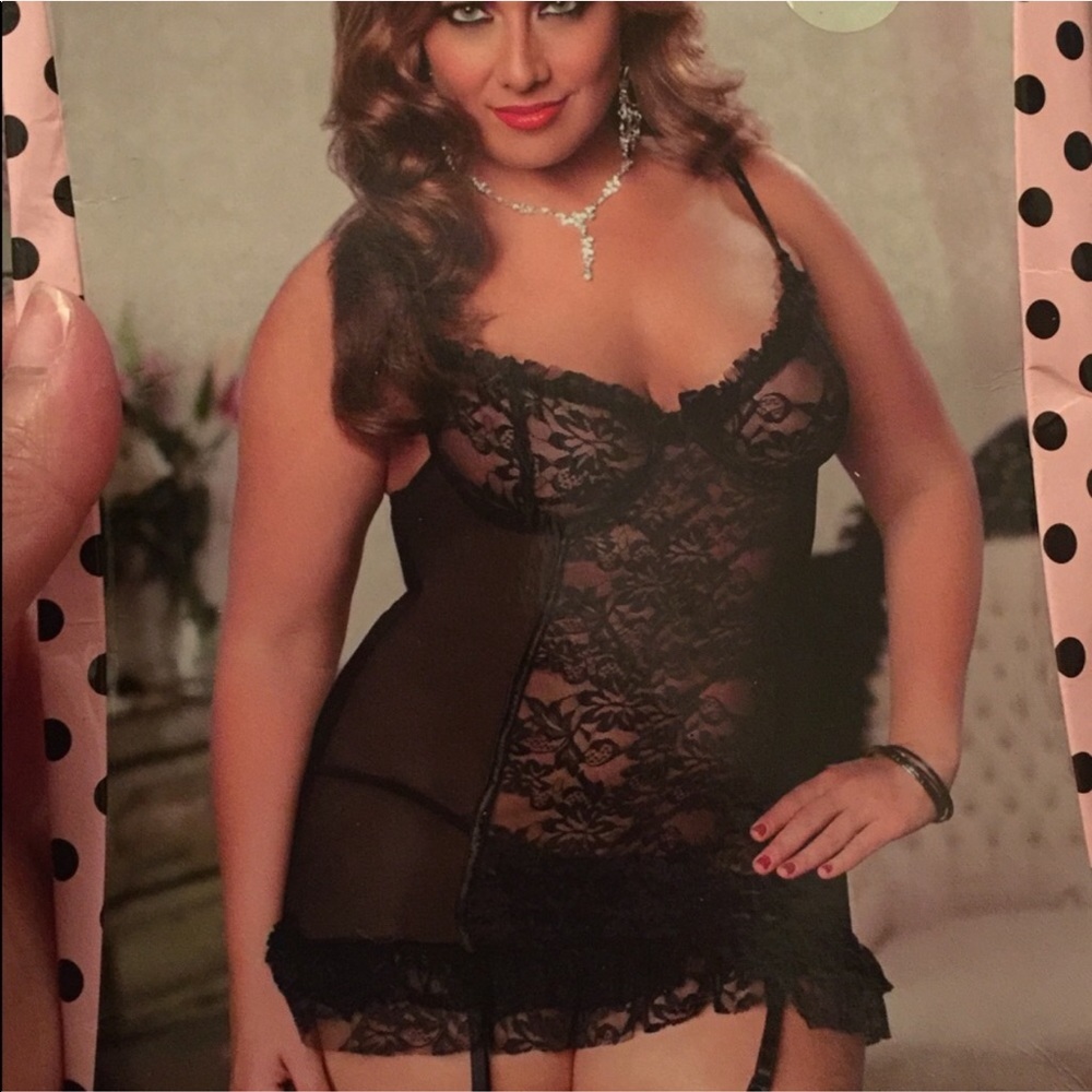 Black Lace Chemise